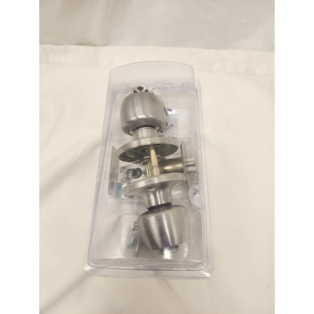Defiant Keyed Entry Door Knob Nickel Finish
